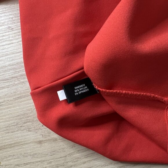 Boston Proper Beyond Travel Shift Dress Plus Size 3X Vermillion Red Orange 59715 - Picture 7 of 9